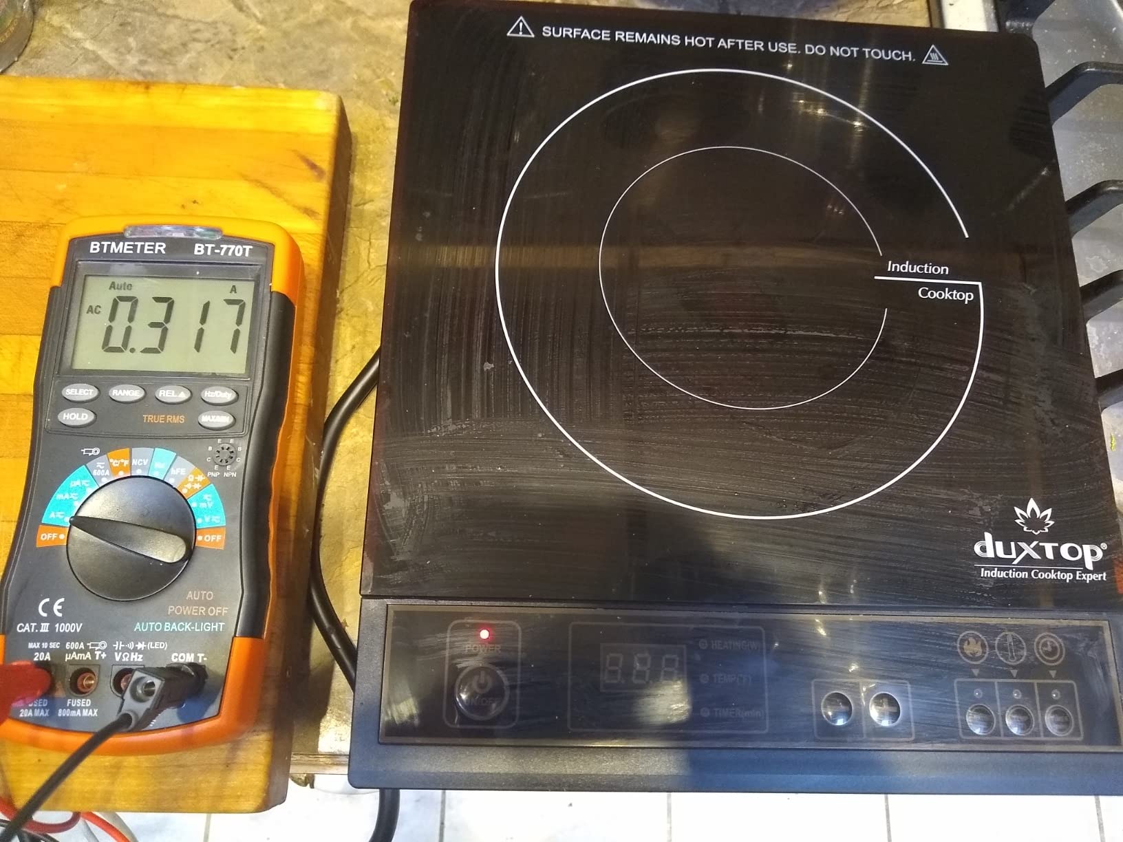 Duxtop 1800W Portable Induction Cooktop Countertop Burner, Gold 8100MC customer photo 2