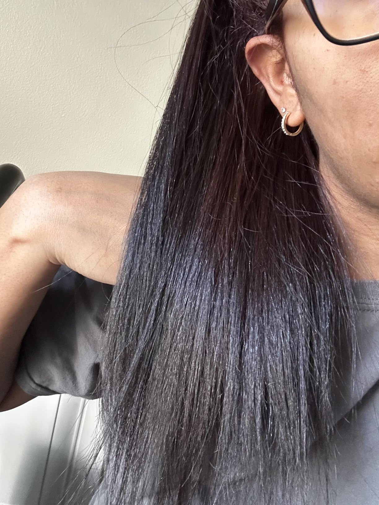 INFINITIPRO BY CONAIR Tourmaline Ceramic 1-Inch Flat Iron Hair Straightener, 1-Inch Flat Iron to Straighten or Curl, 5 Heat Settings, for All Hair Types and Textures, Metallic Gray customer photo 2