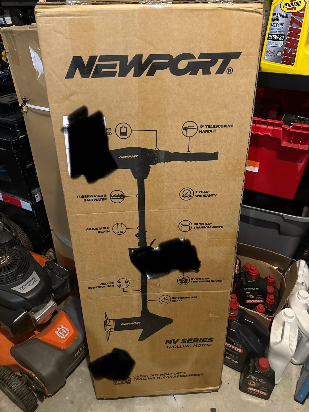 Newport NV-Series Thrust Saltwater Transom Mounted Electric Trolling Motor w/LED Battery Indicator customer photo 1