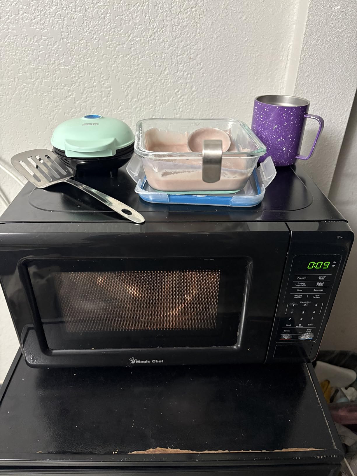 Dash Mini Maker Griddle, 4 Inch Nonstick Cooking Surface, Aqua customer photo 2