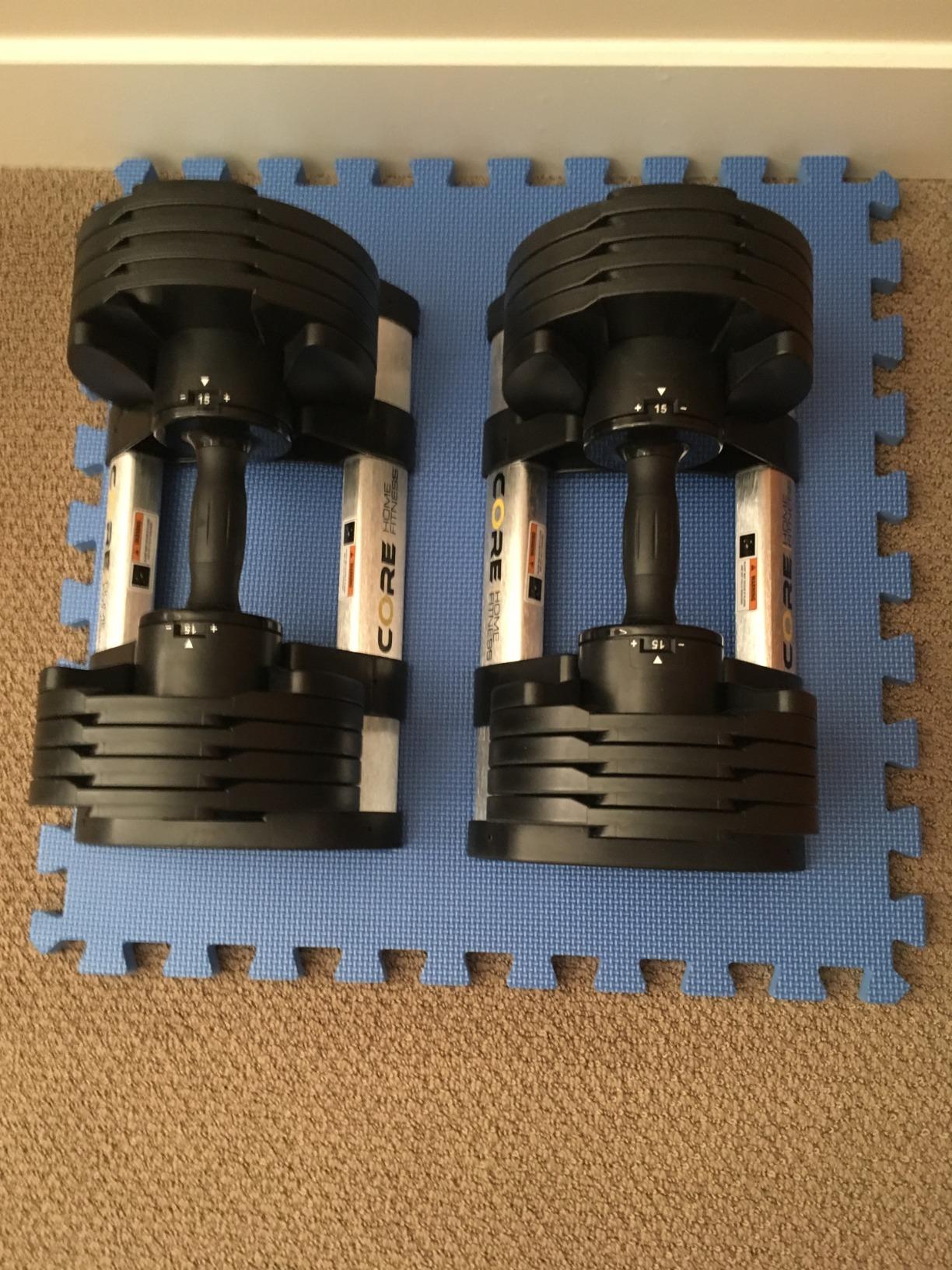 Core Fitness® Adjustable Dumbbell Weight Set by Affordable Dumbbells customer photo 2