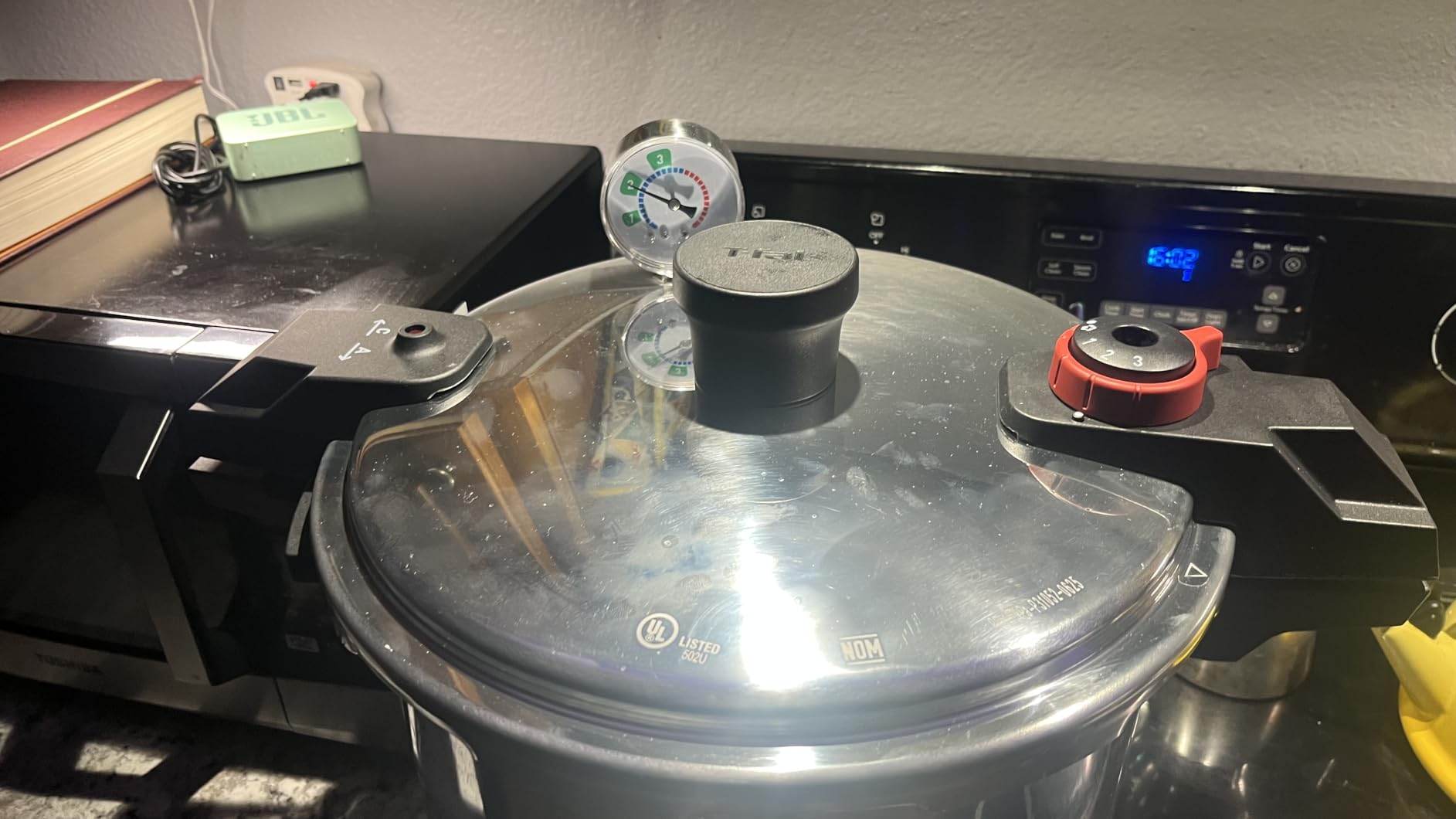 T-fal 22-Quart Aluminum Pressure Canner, 3 PSI Settings, Home Canning, Includes Racks & Canning Guide customer photo 2