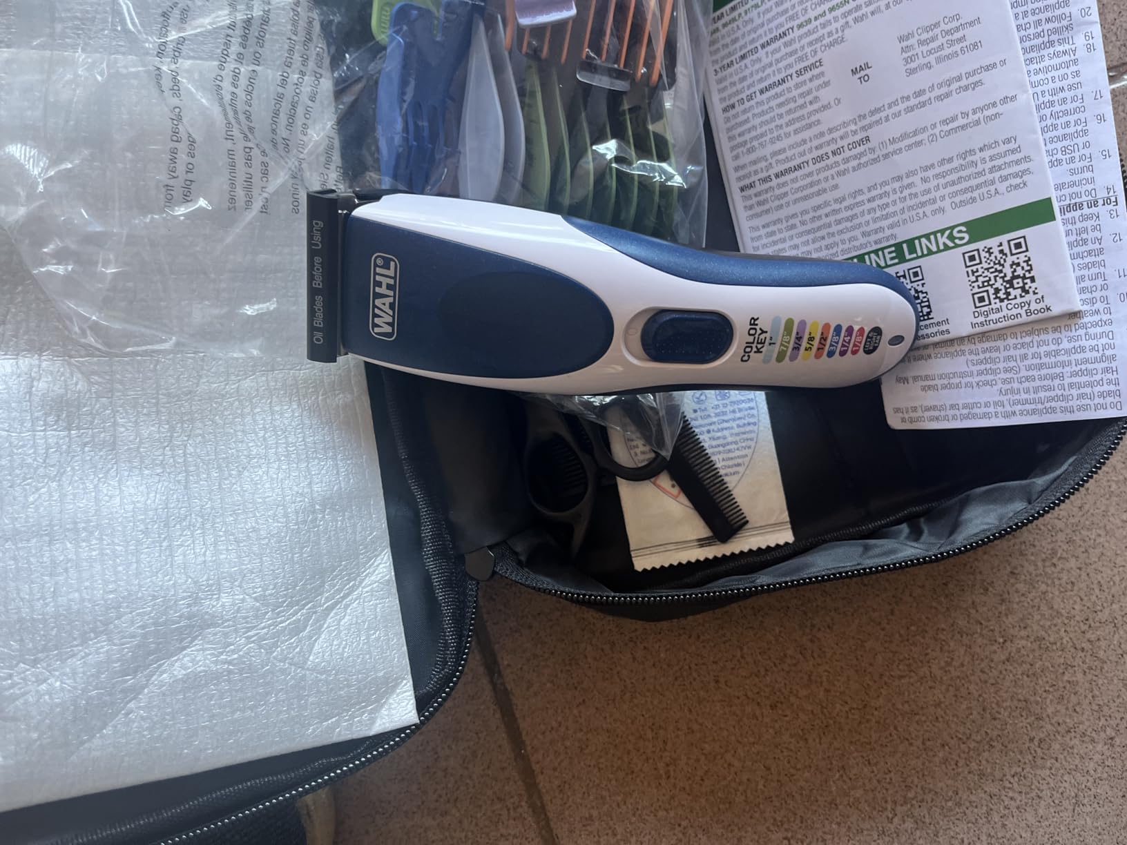 Wahl Color Pro Cordless Rechargeable Hair Clipper & Trimmer, Color Guards customer photo 1
