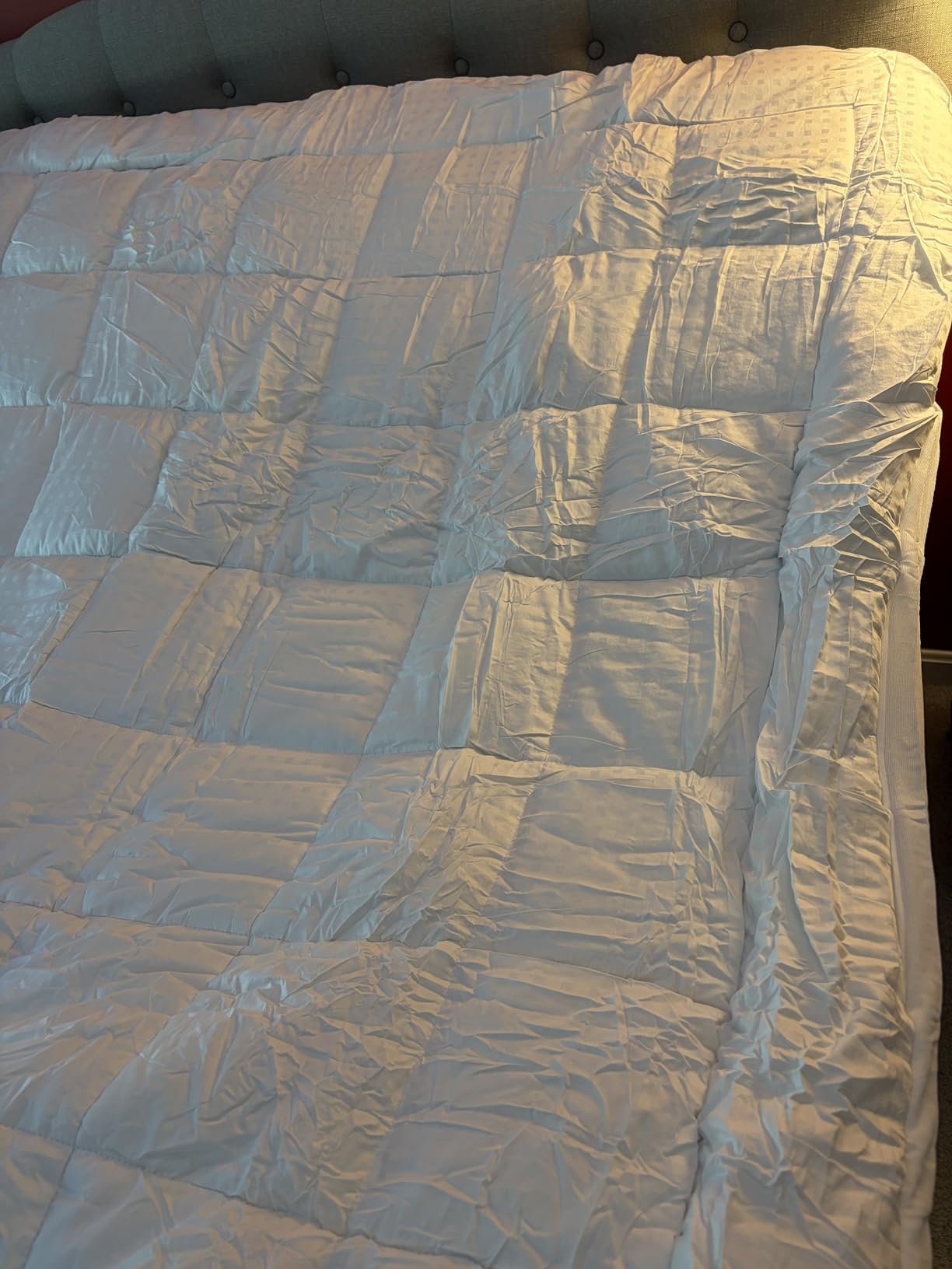 EASELAND Queen Size Mattress Pad Cotton Pillow Top Mattress Topper White customer photo 1