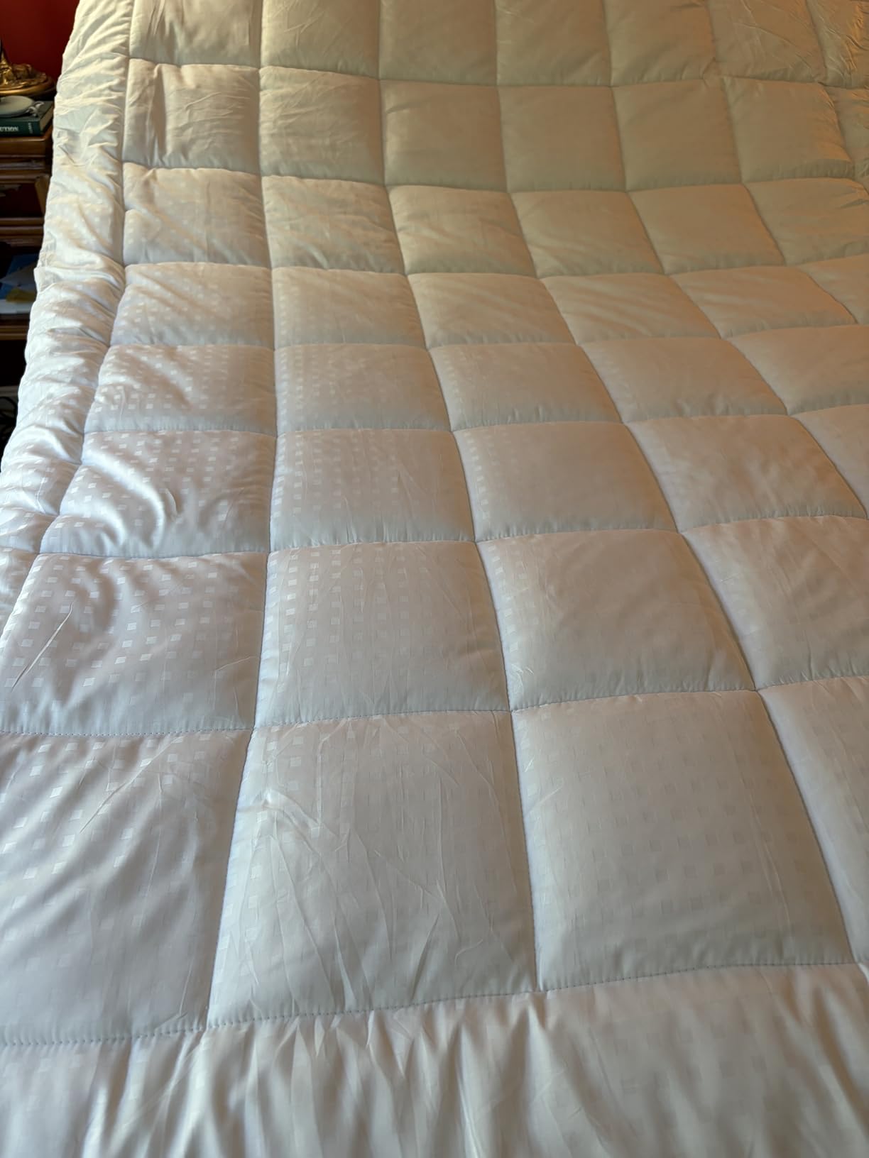 EASELAND Queen Size Mattress Pad Cotton Pillow Top Mattress Topper White customer photo 2