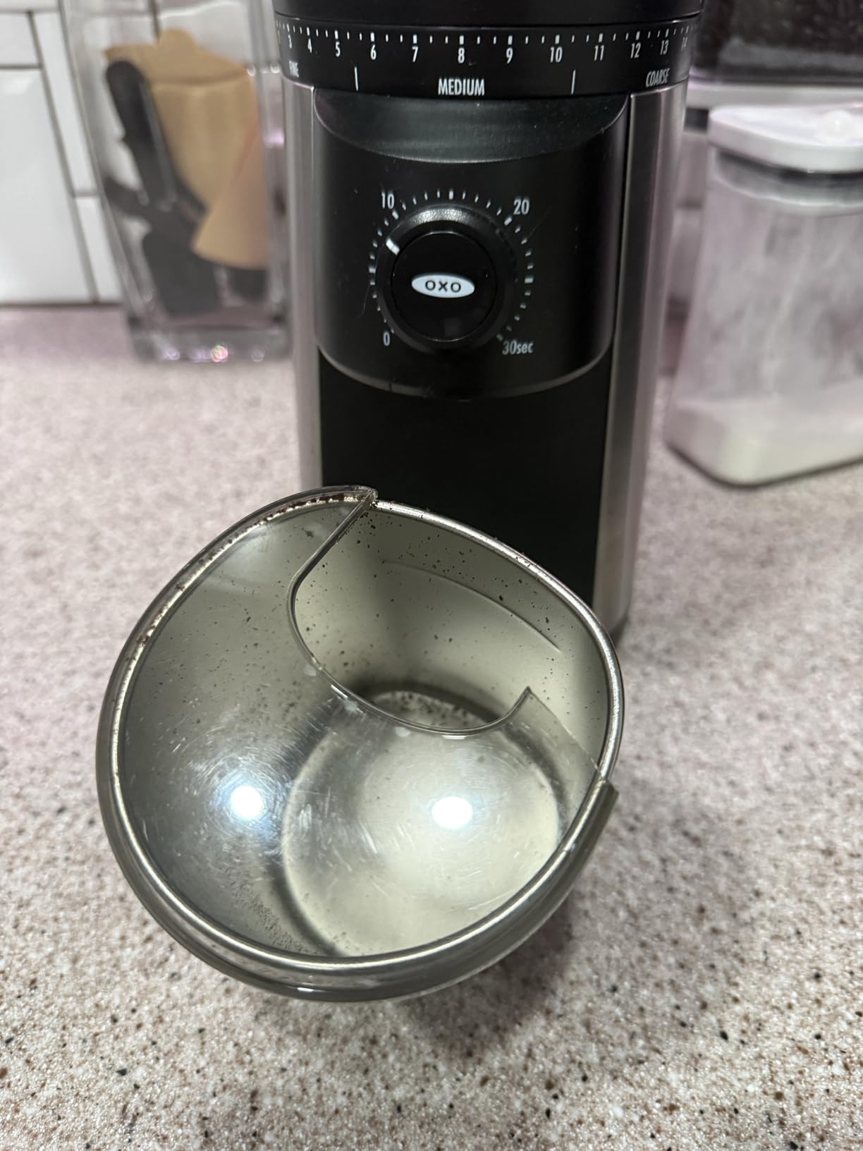 OXO Brew Conical Burr Electric Coffee Bean Grinder - 12 Oz, Silver customer photo 1