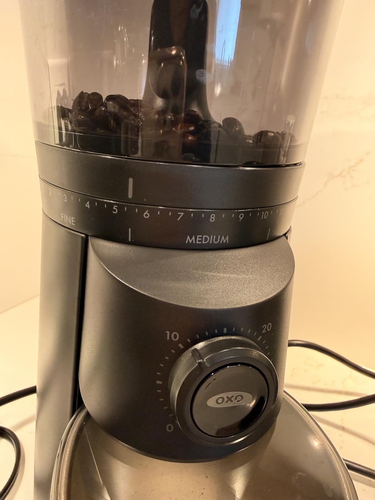 OXO Brew Conical Burr Electric Coffee Bean Grinder - 12 Oz, Silver customer photo 2