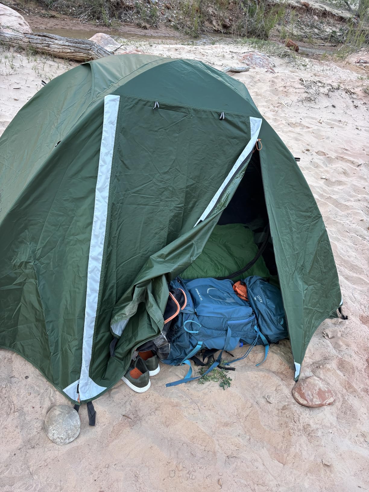 Clostnature Lightweight Backpacking Tent - 1/2 Person Ultralight Waterproof Camping Tent, 3 Season Large Size Easy Setup Tent for Family, Outdoor, Hiking and Mountaineering customer photo 2