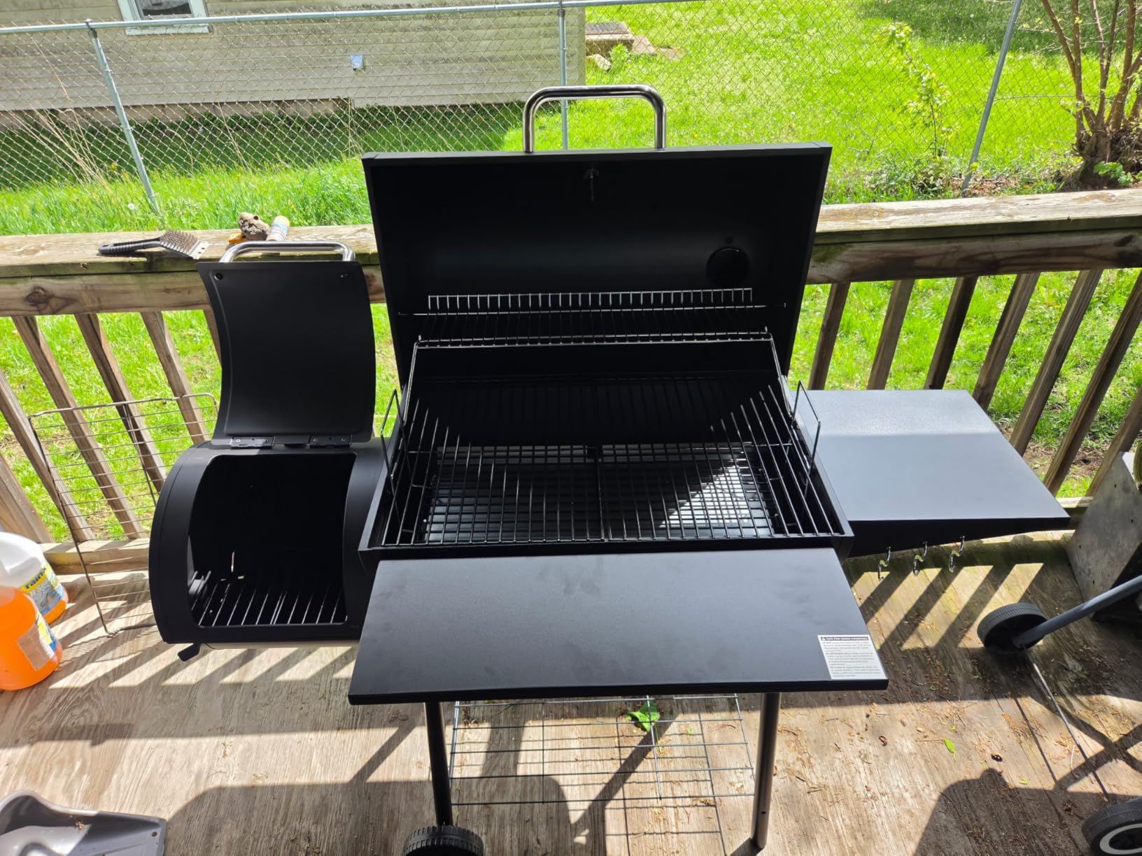 Royal Gourmet CC1830S BBQ Charcoal Grill and Offset Smoker, Outdoor Camping customer photo 1