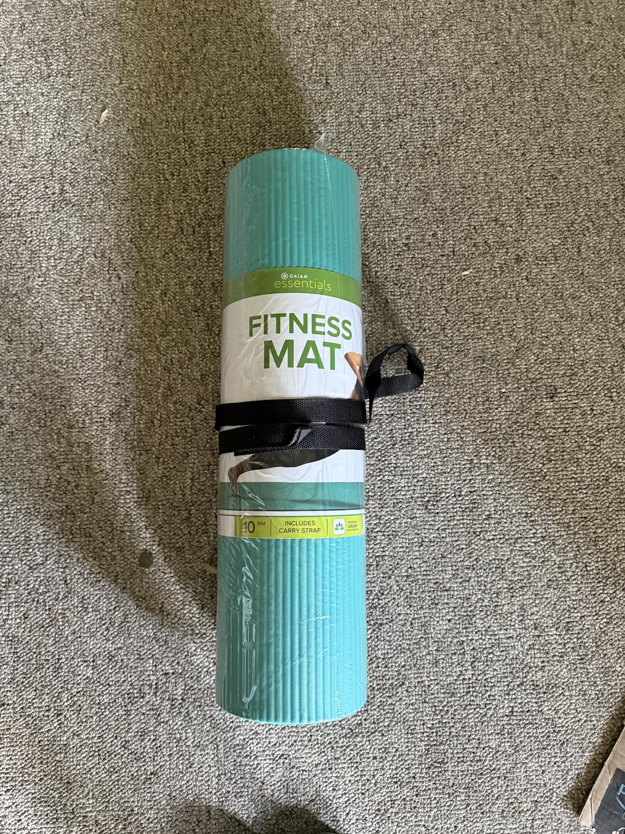 Gaiam Thick Yoga Mat, Exercise & Fitness Mat with Easy-Cinch Carrying Strap customer photo 2