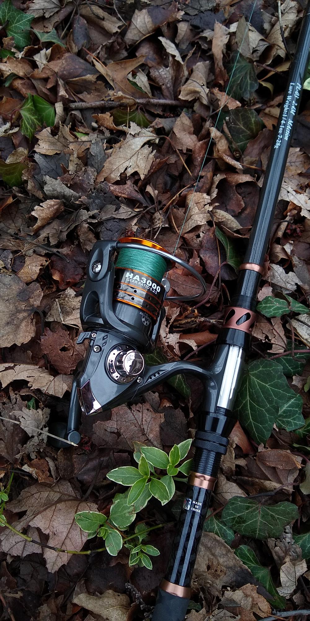 PLUSINNO Fishing Rod and Reel Combos - Carbon Fiber Telescopic Fishing Pole - Spinning Reel 12 +1 Shielded Bearings Stainless Steel BB customer photo 2