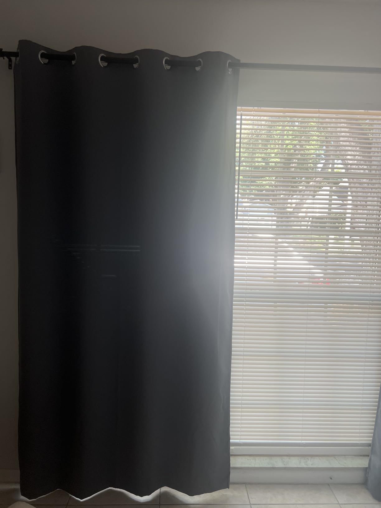 Yakamok Grey 100% Blackout Curtain Panels 84 inches, 52