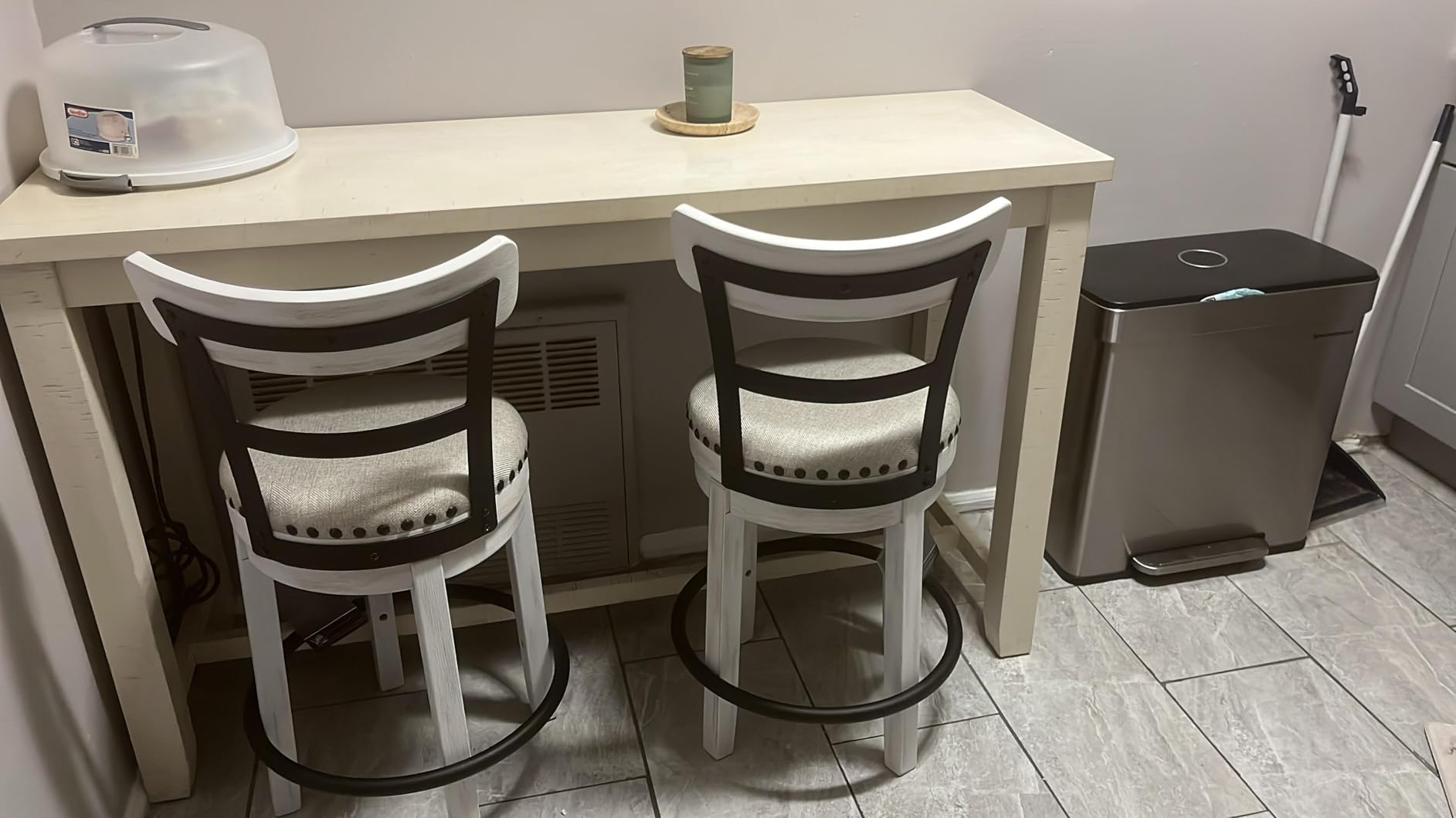 Signature Design by Ashley Valebeck Counter Height Bar Stool, Brown customer photo 2