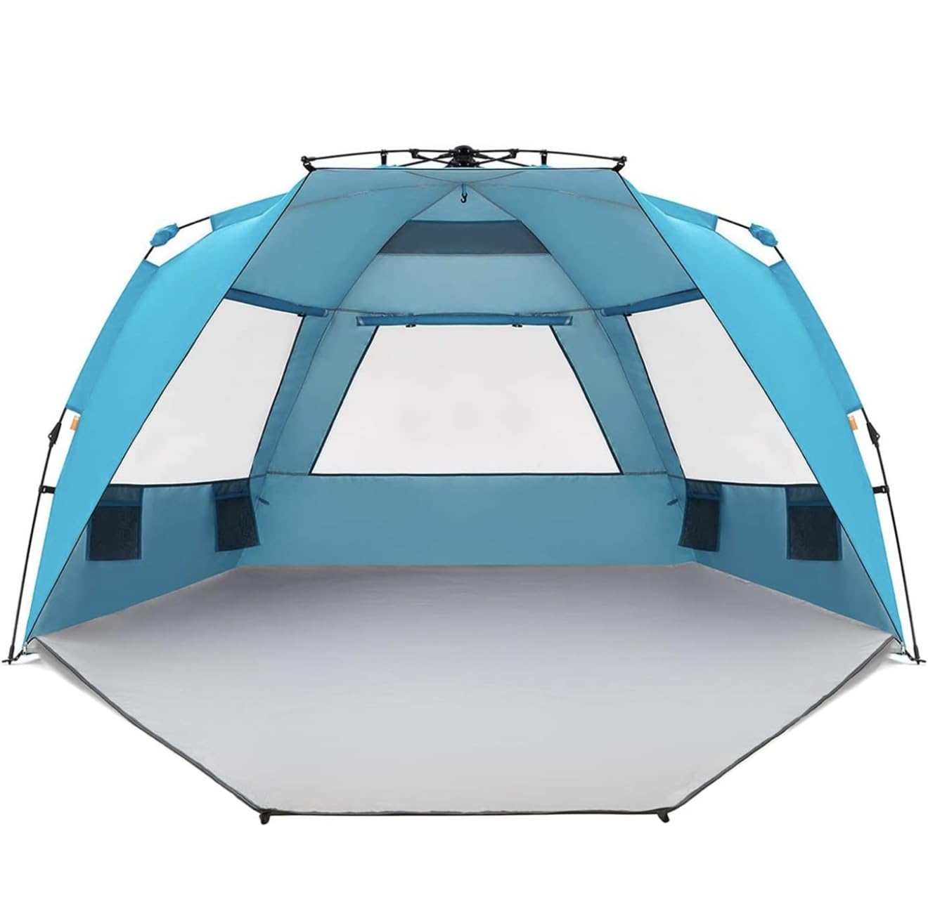Easthills Outdoors Instant Shader Enhanced Deluxe XL Beach Tent Easy Set Up 4-6 Person Popup Sun Shelter 99