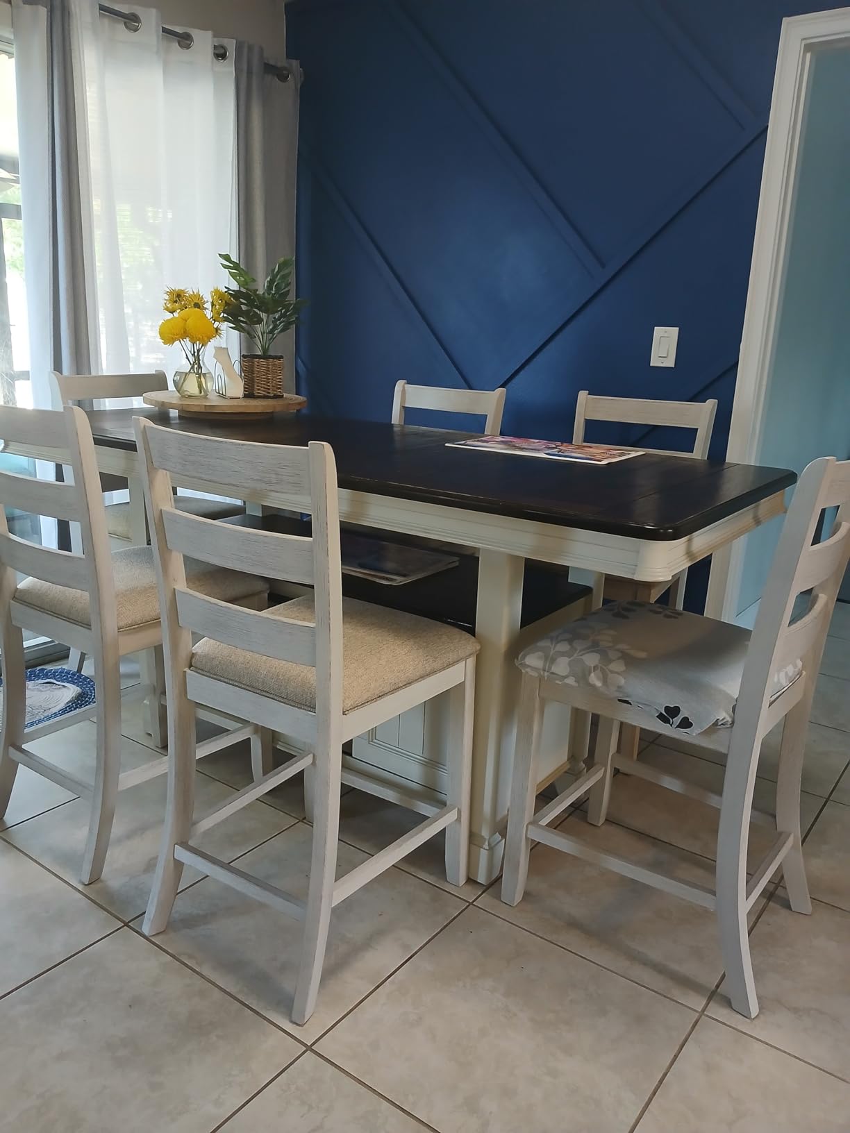 Signature Design by Ashley Counter Height Barstools, Set of 2, Farmhouse customer photo 1