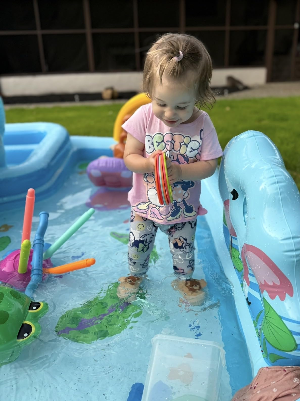 Intex 57183EP 101 Inch Swim Center Shootin' Hoops Inflatable Family Swimming Pool, Blue customer photo 1