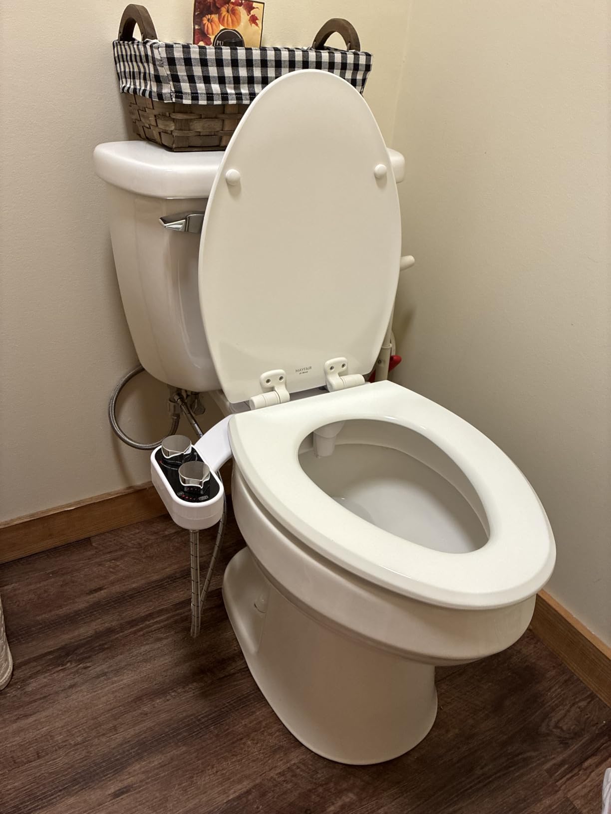 CLEAR REAR Bidet Attachment for Toilet Seat - Non-Electric with Self Cleaning Dual Nozzles, Leak Proof Connectors, Adjustable Water Spray, Rear & Feminine Wash - Hygienic Bathroom Upgrades (Black) customer photo 2