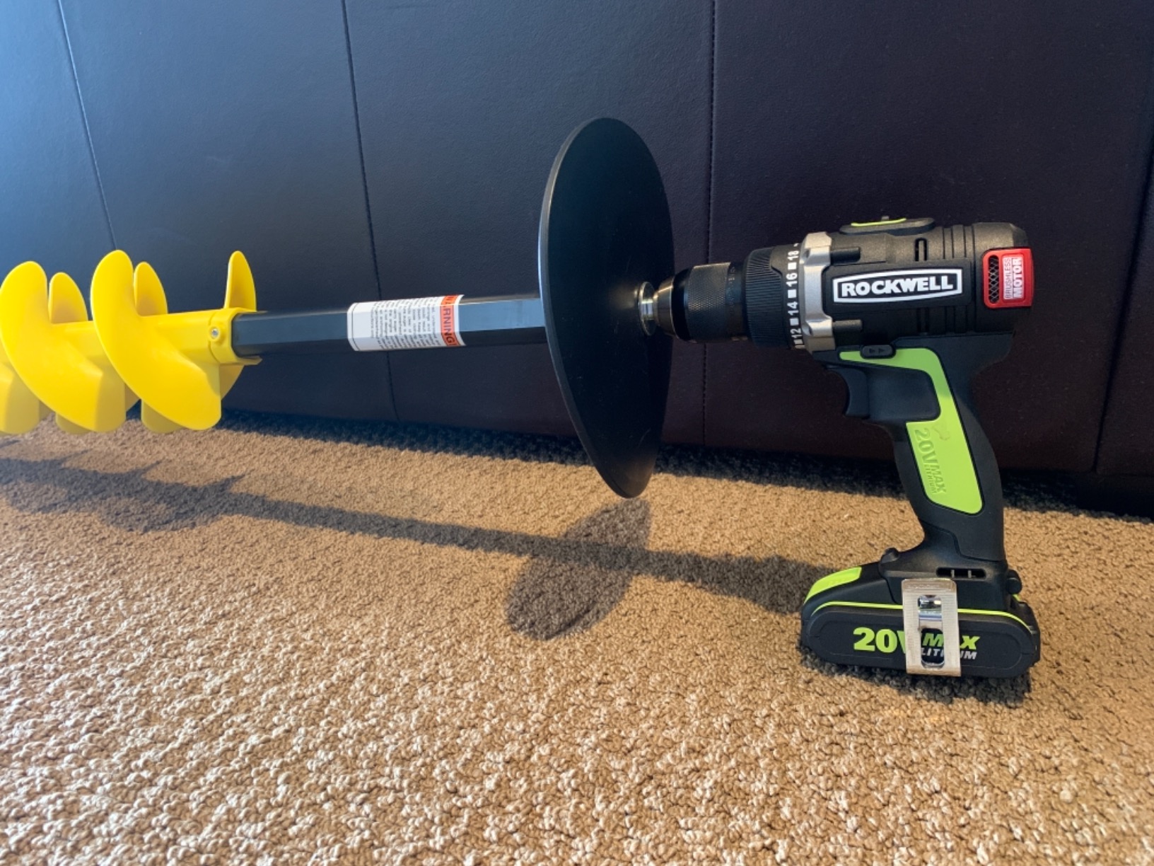 Nordic Legend E-Drill Unit - Cordless Nylon Ice Drill Auger with Centering Point Blade, Ice Auger Bit with Drill Adapter & Top Plate for Ice Fishing customer photo 1