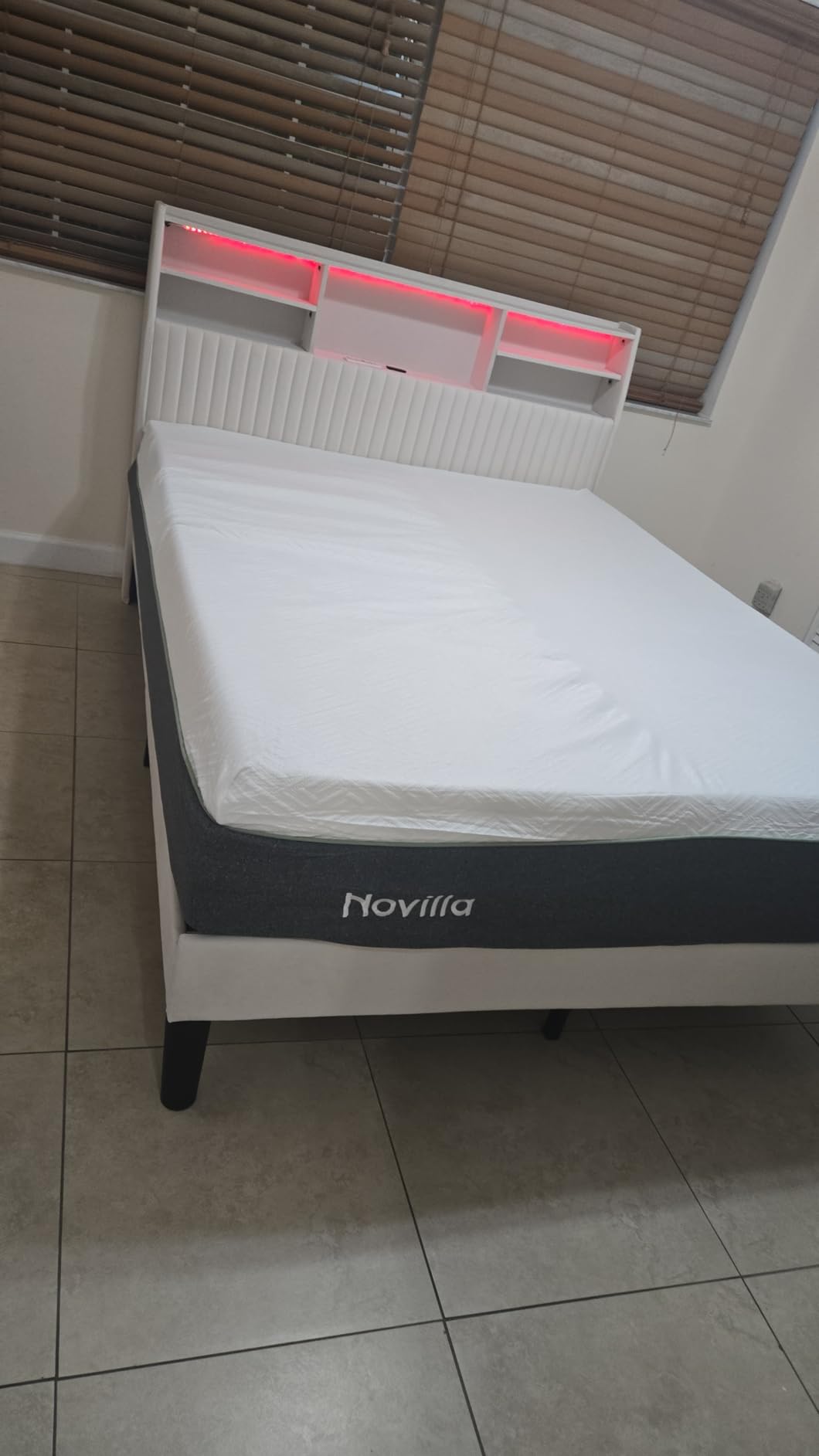 Novilla Bliss Queen Size Mattress, 12 Inch Gel Memory Foam Mattress Queen customer photo 2