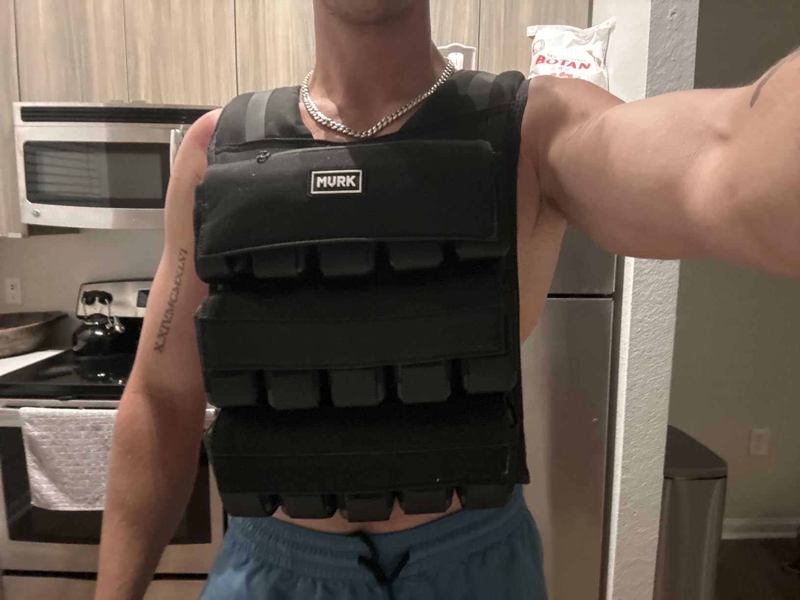 MVRK Weighted Vest for Men - Heavy Duty Rucking & Strength Training Vest with Removable Iron Weights, Adjustable 15-100lbs, No-Bounce Design for Calisthenics, HIIT & Functional Fitness customer photo 2