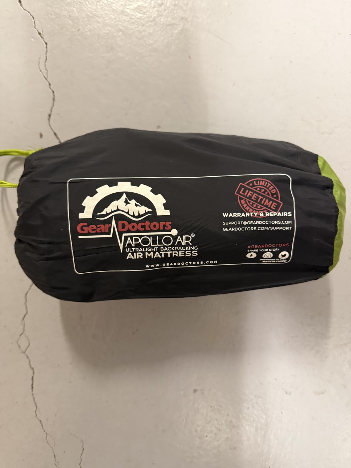 Gear Doctors ApolloAir 5.2 R-Value [17oz] Ultralight Insulated Inflatable Camping Sleeping Pad - Backpacking Sleeping Pad - Camping Mattress Compact Lightweight for Hiking - Air Mattress for Backpacking customer photo 1