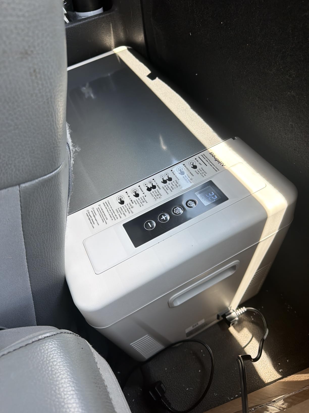 BougeRV 12v refrigerator 23 Quart, -8℉~50℉ Portable Freezer for Car, Grey customer photo 2