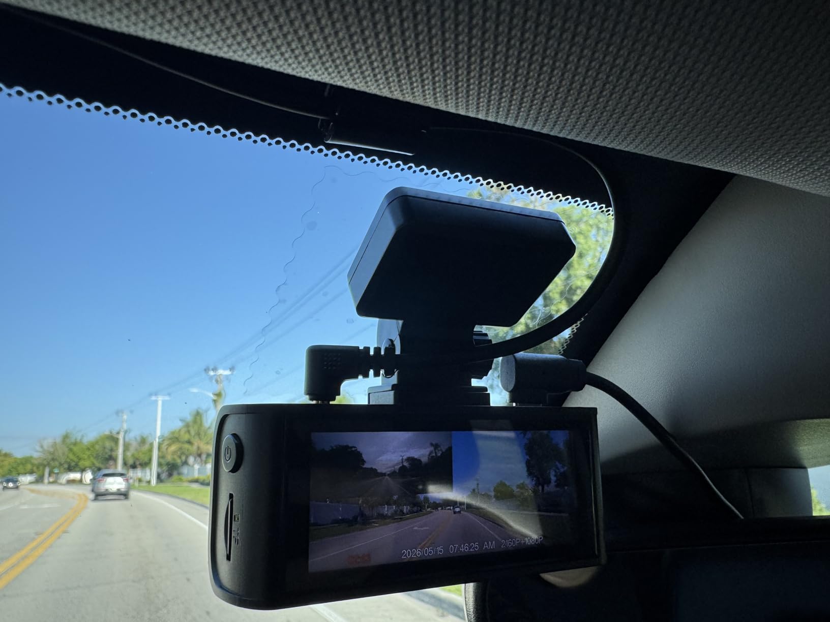 REDTIGER 4K Dash Cam Front Rear, STARVIS 2 Sensor, Free Card Included, 5.8GHz WiFi-20MB/s Fast Download, Dash Camera for Cars with GPS, WDR Night Vision, 170°Wide Angle, 24H Parking Mode(F7NP) customer photo 1