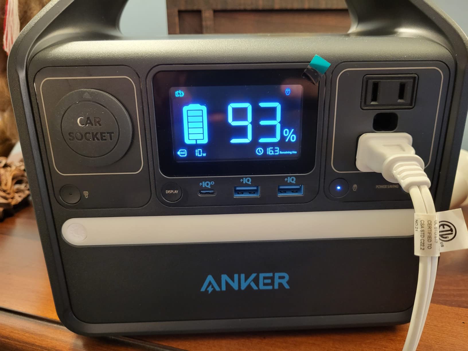 Anker 521 Portable Power Station Upgraded with LiFePO4 Battery, 256Wh 6-Port PowerHouse, 300W (Peak 600W) Solar Generator (Solar Panel Optional), 2 AC Outlets, 60W USB-C PD Output, Outdoor Generator customer photo 2