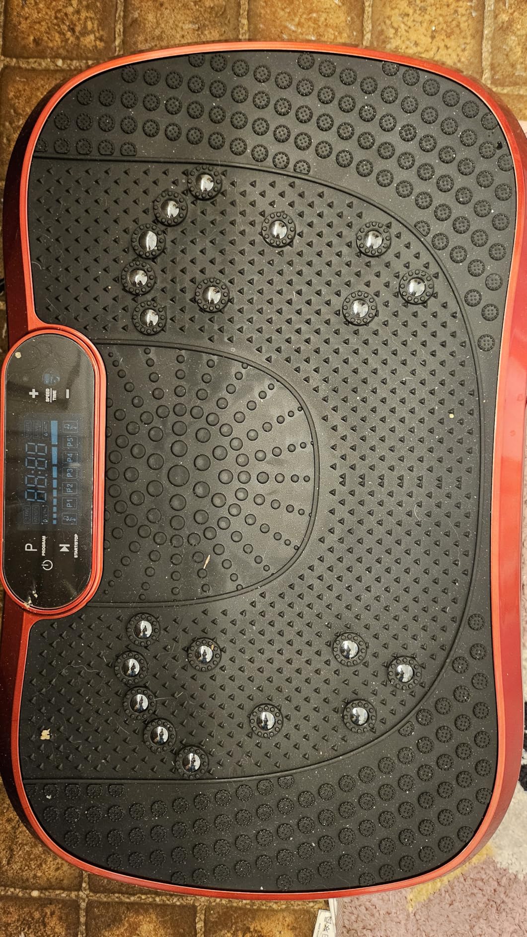 AXV Vibration Plate Fitness Platform Exercise Machine Vibrating Shaking Full Body Shaker Workout Vibrate Stand Shake Board Sport for Weight Loss Fat Burner for Gym Home Office customer photo 2