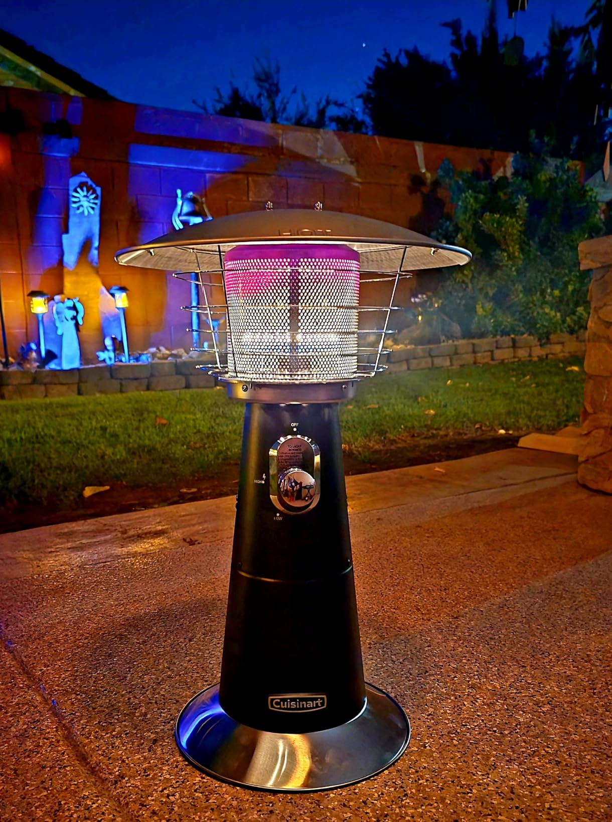 Cuisinart Portable Tabletop Patio Heater, 11,000 BTU Outdoor Propane Heater customer photo 1