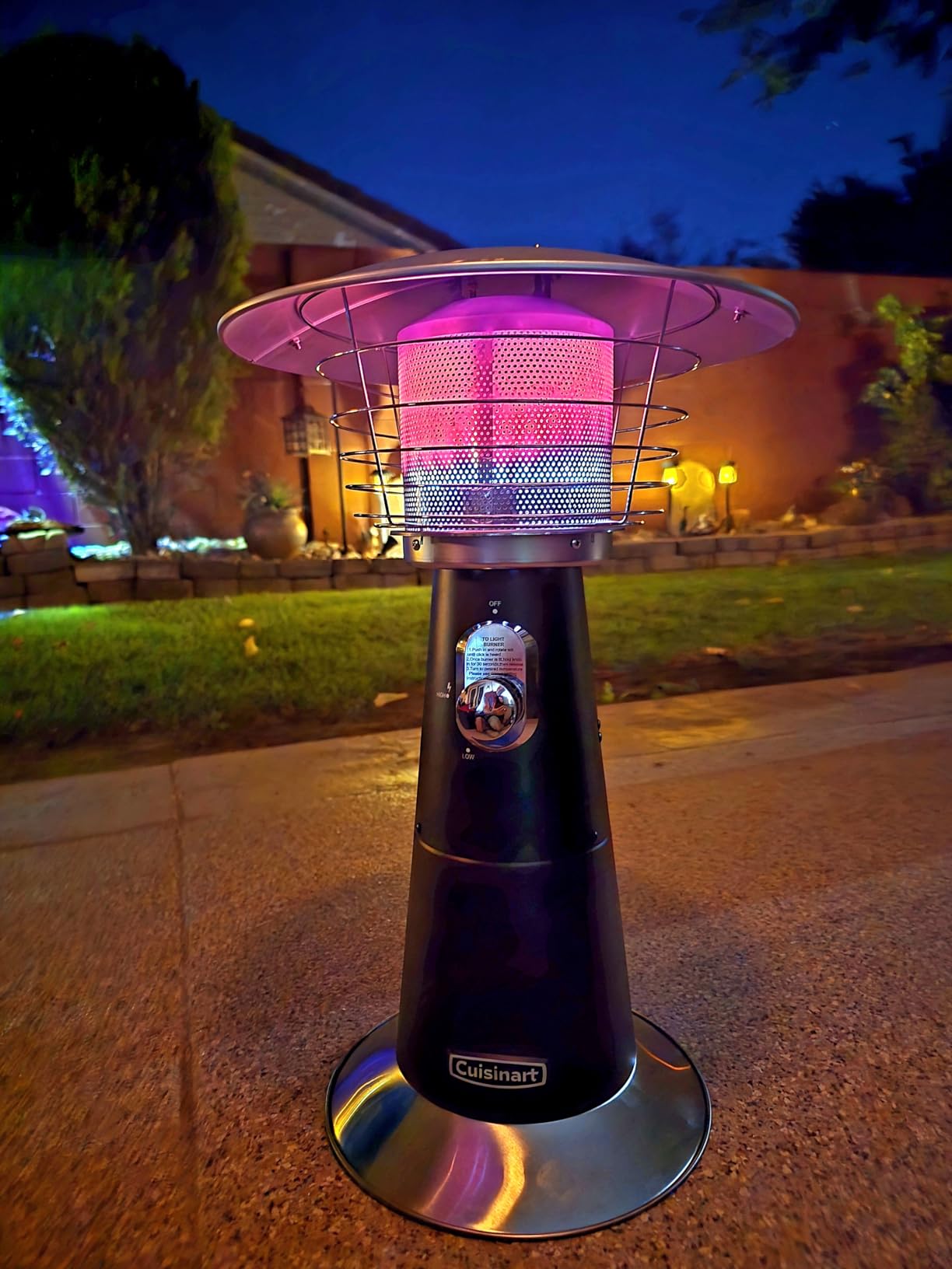 Cuisinart Portable Tabletop Patio Heater, 11,000 BTU Outdoor Propane Heater customer photo 2