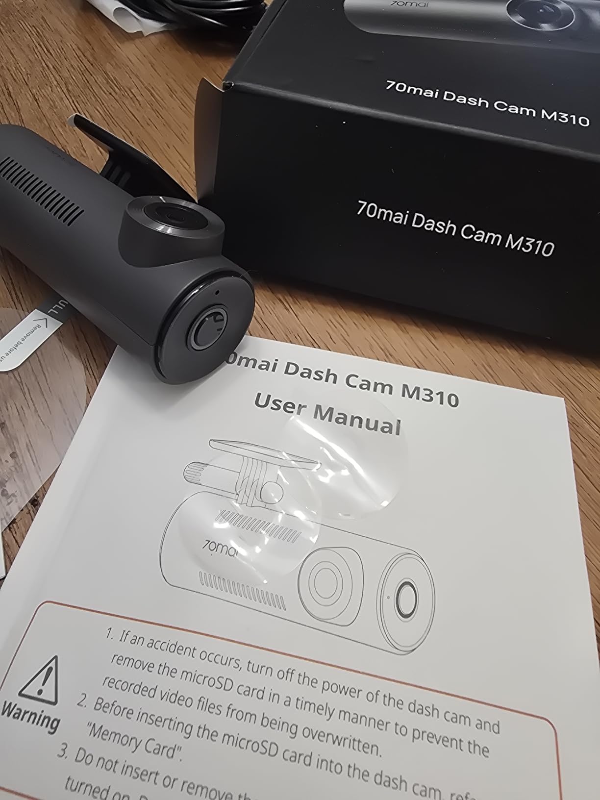 70mai Dash Cam M310, Dash Camera for Cars 1296P QHD, Smart Dash Cam Front Built in WiFi, 130° Wide-Angle FOV, WDR, Night Vision, iOS/Android Mobile App, Loop Recording, Parking Monitor, Time-Lapse customer photo 2