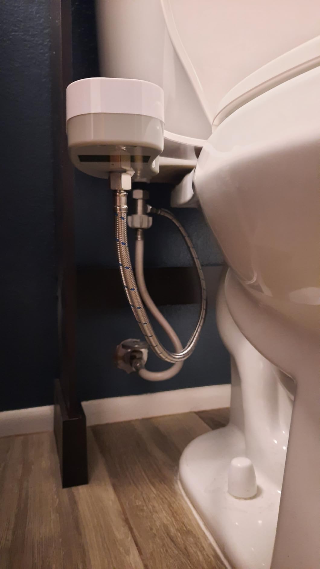 PIKETS Bidet Attachment for Toilet, Dual Nozzle (Frontal and Rear Wash) Non-Electric Fresh Water Toilet Seat Attachment with Nozzle Self Cleaning, Adjustable Water Pressure (Chrome Silver) customer photo 1