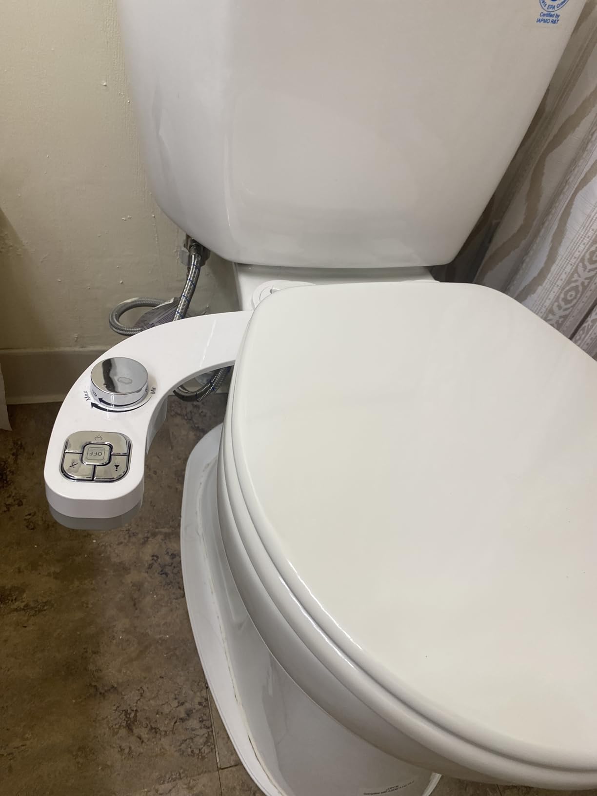 PIKETS Bidet Attachment for Toilet, Dual Nozzle (Frontal and Rear Wash) Non-Electric Fresh Water Toilet Seat Attachment with Nozzle Self Cleaning, Adjustable Water Pressure (Chrome Silver) customer photo 2