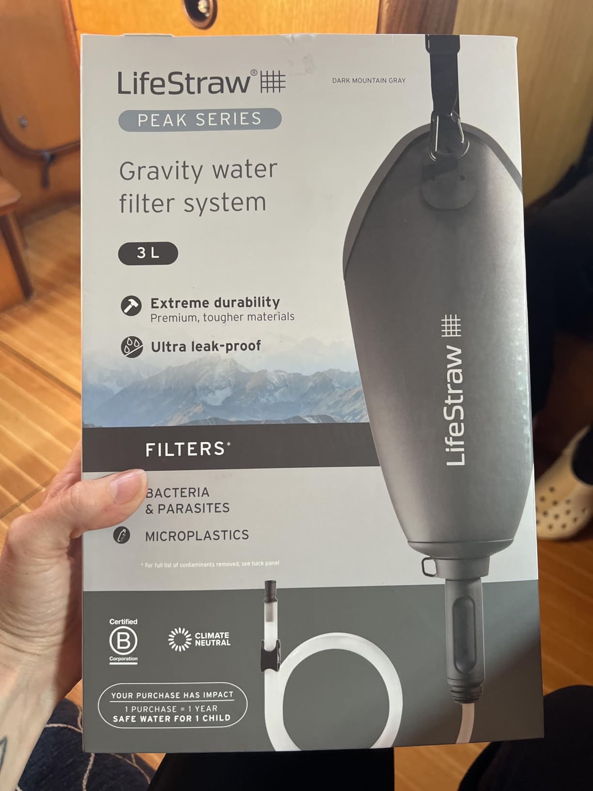 LifeStraw Peak Series Compact Gravity Water Filter System - 3L for Backpacking, Group Camping, Hiking customer photo 1