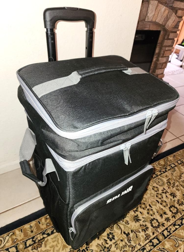 SDLINR 72-Can Large Rolling Cooler, Leakproof Insulated Soft Cooler Bag with Wheels and Handle Collapsible for Beach Camping Patio Travel Outdoor customer photo 2