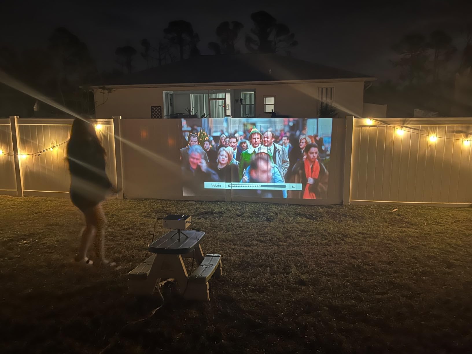 Native 1080P Projector with WIFI and Bluetooth, Pericat 4K Supported 230 ANSI Outdoor Movie Projector with 100