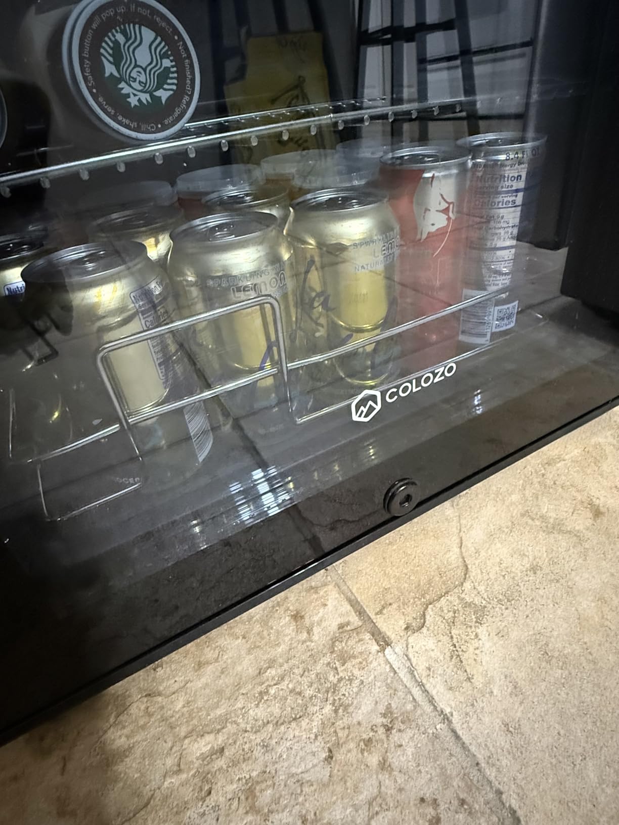 17 Inch Wine Cooler Refrigerator, Freestanding Under Counter Compact Wine Fridge, 40-65F, 24 Bottle Countertop Mini Wine Cooler with Double-Layer Tempered Glass Door/Lock for Bedroom/Apartment customer photo 2