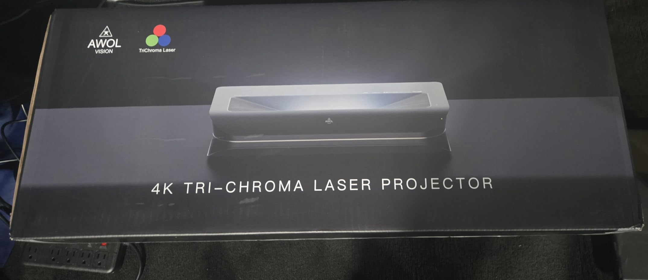 AWOL VISION LTV-2500 4K UHD Ultra Short Throw Triple Laser Projector with Dolby Vision & Atmos, Active 3D, 150