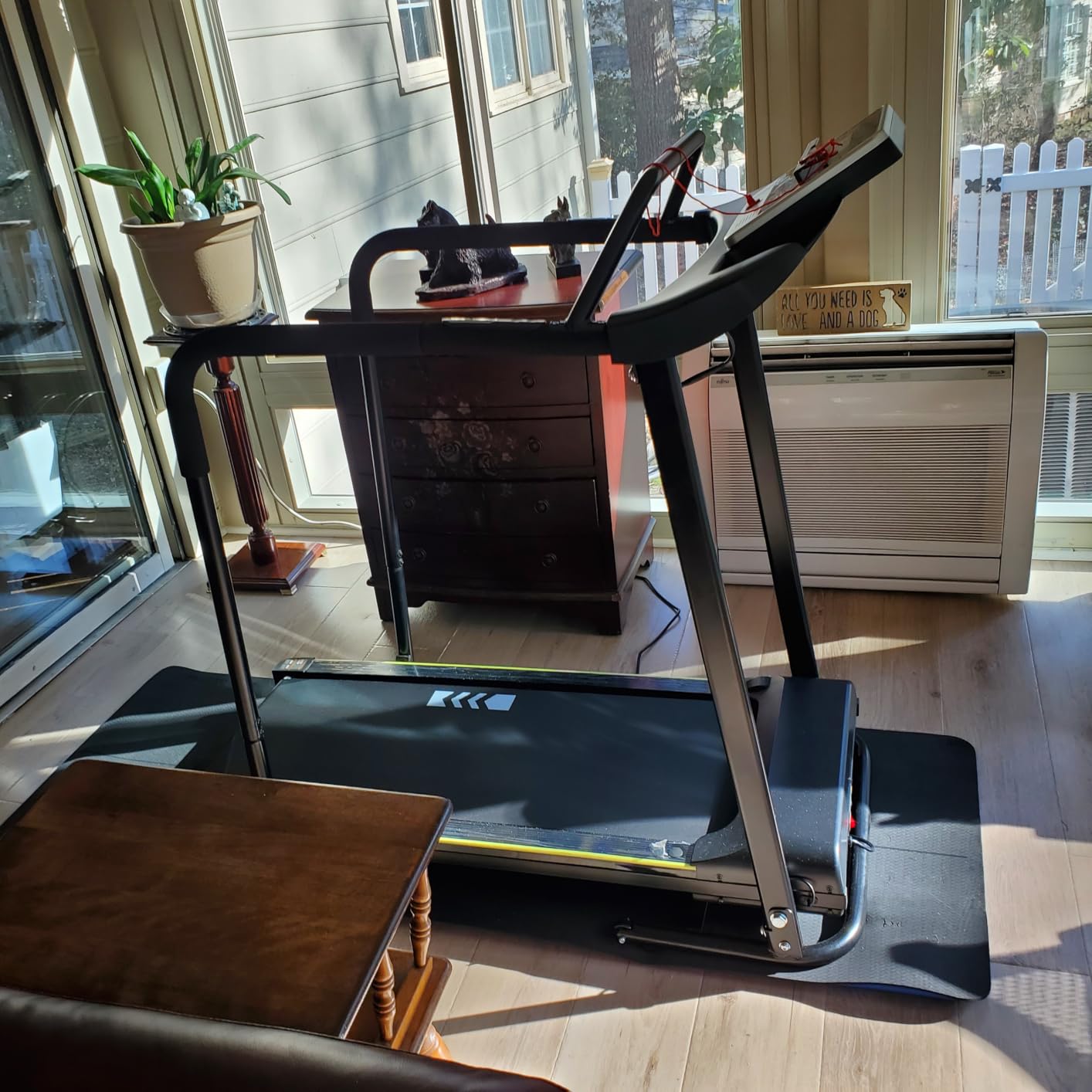 Redliro Walking Treadmill for Seniors with Long Handrails for Home customer photo 1