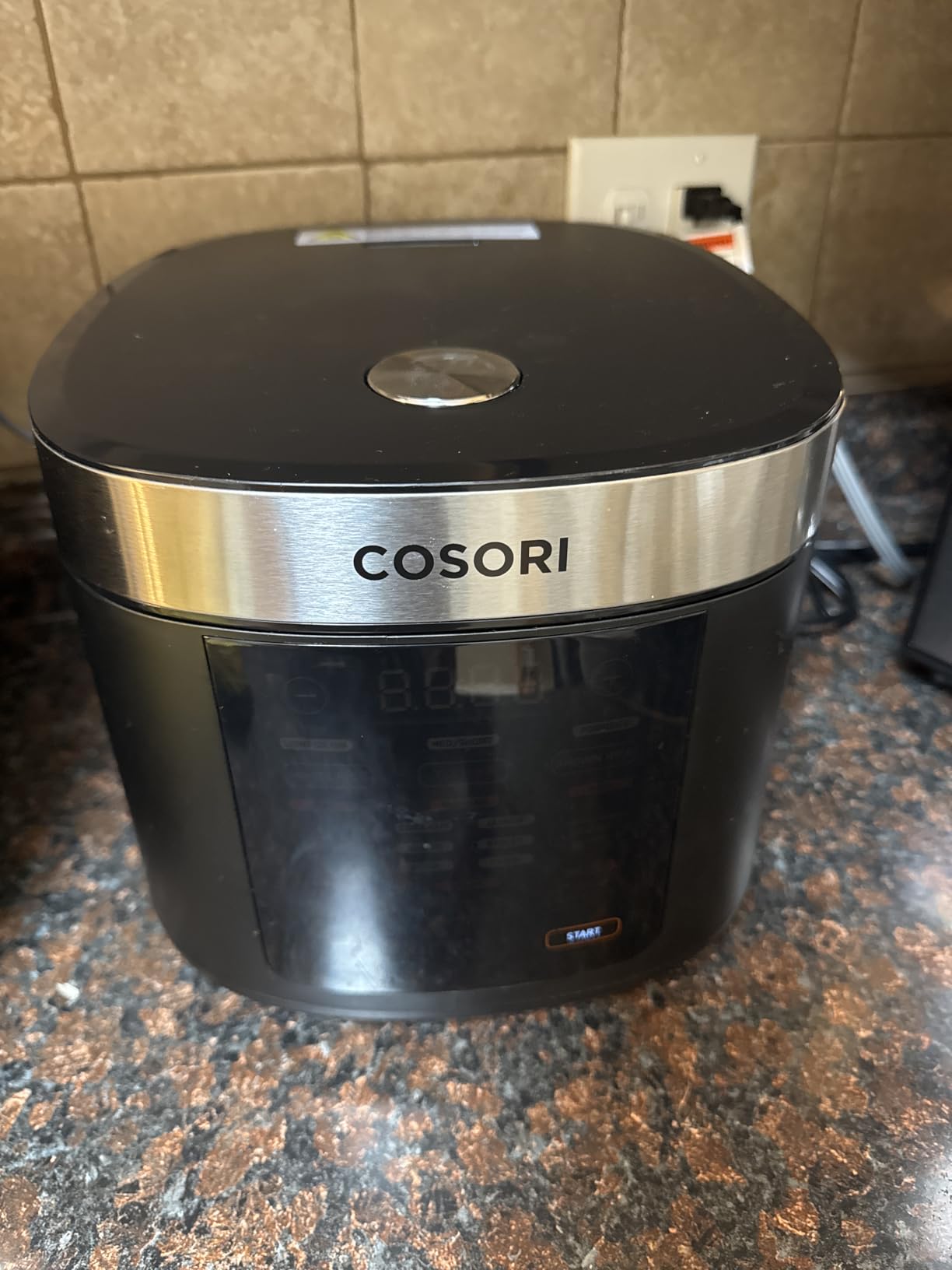 Cosori Rice Cooker 10 Cup, Fuzzy Logic, Ceramic Coating Inner Pot, 18-in-1 | 24H Keep Warm & Delay Timer, Stainless Steel Steamer Basket, Non-stick Ceramic Coating, Sauté, Slow Cook, Black customer photo 2