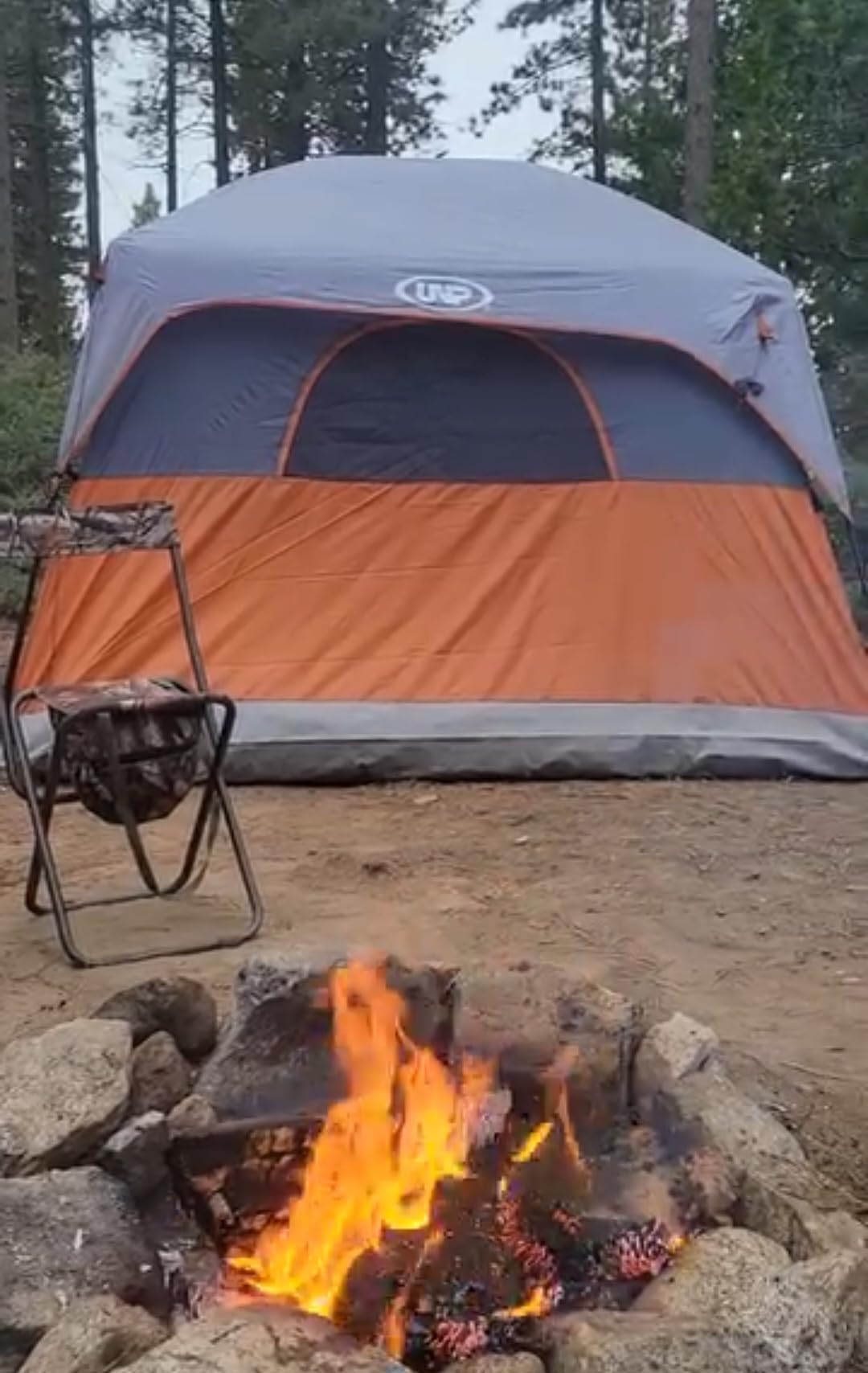 UNP 6 Person Tents for Camping Waterproof Family Cabin Tent with Rainfly | Easy Setup Windproof Double Layer Camping Tent with 1 Mesh Door & 5 Large Mesh Windows 10'X9'X78in(H) customer photo 2
