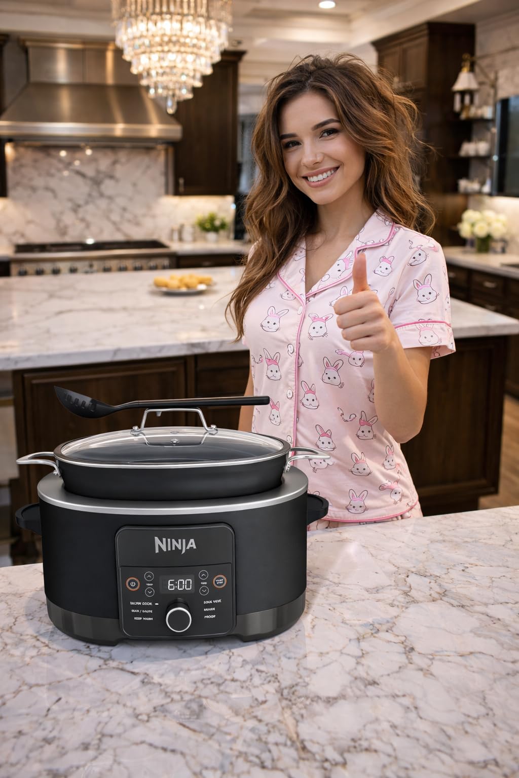 Ninja 12-in-1 PossibleCooker PLUS 8.5-qt Sous Vide & Proof Multi-Cooker, Slow Cooker, Dutch Oven & More, Nonstick, Oven Safe Pot to 500°F, Black, MC1010 customer photo 1