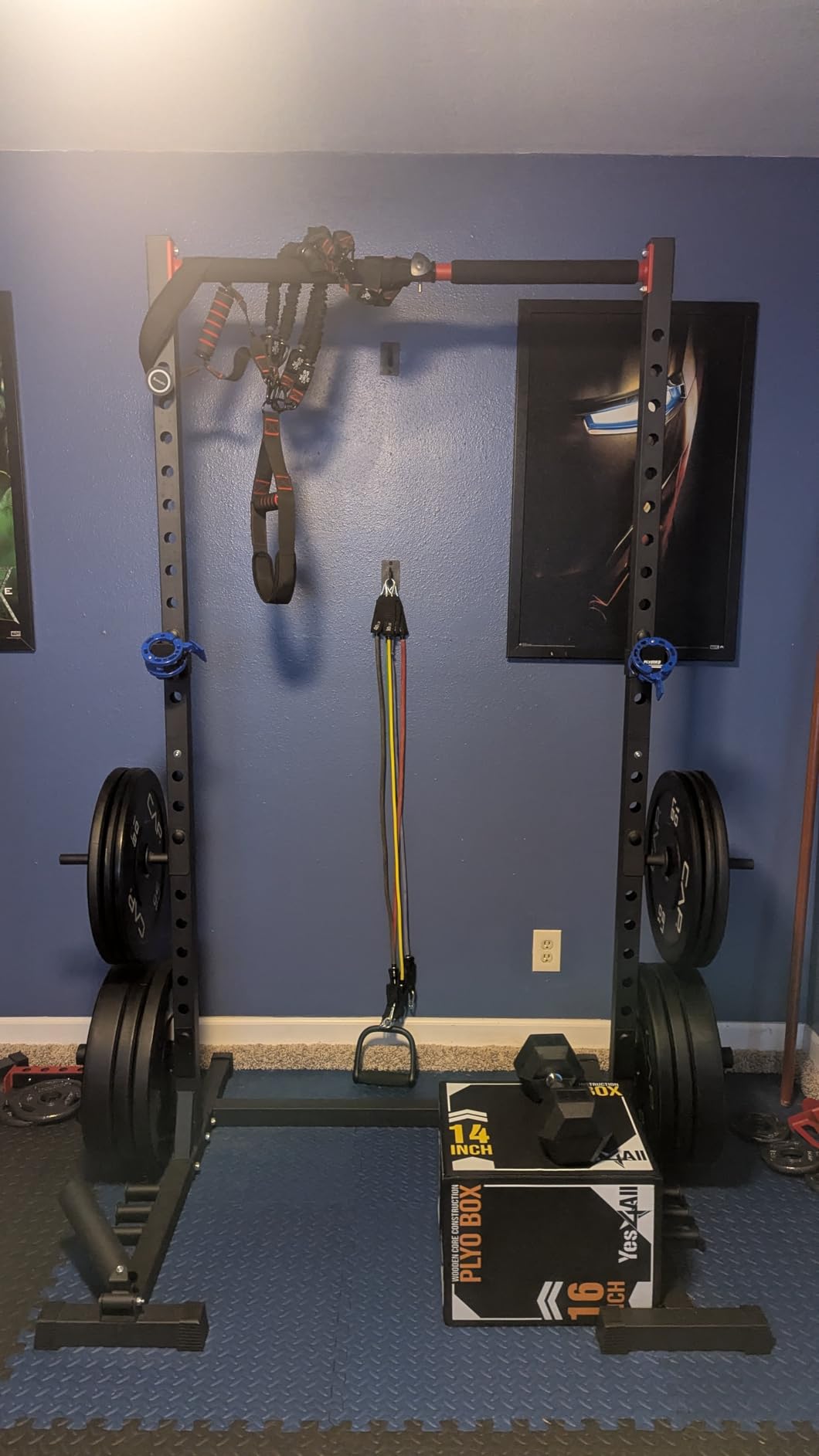 FLYBIRD SR1 Squat Rack, Adjustable Power Rack for 6FT/7FT Barbells customer photo 2