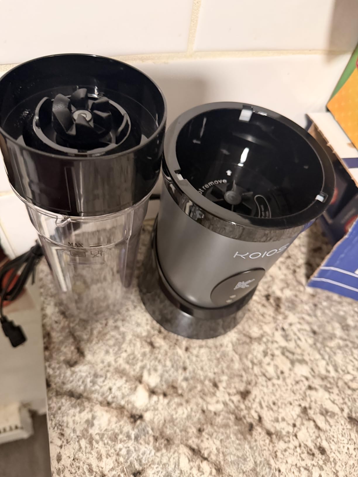 KOIOS Smoothie Blender Kitchen, 900W Personal Blenders with 3 To-Go Cups customer photo 1
