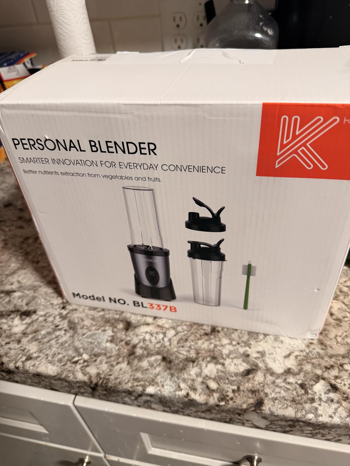 KOIOS Smoothie Blender Kitchen, 900W Personal Blenders with 3 To-Go Cups customer photo 2