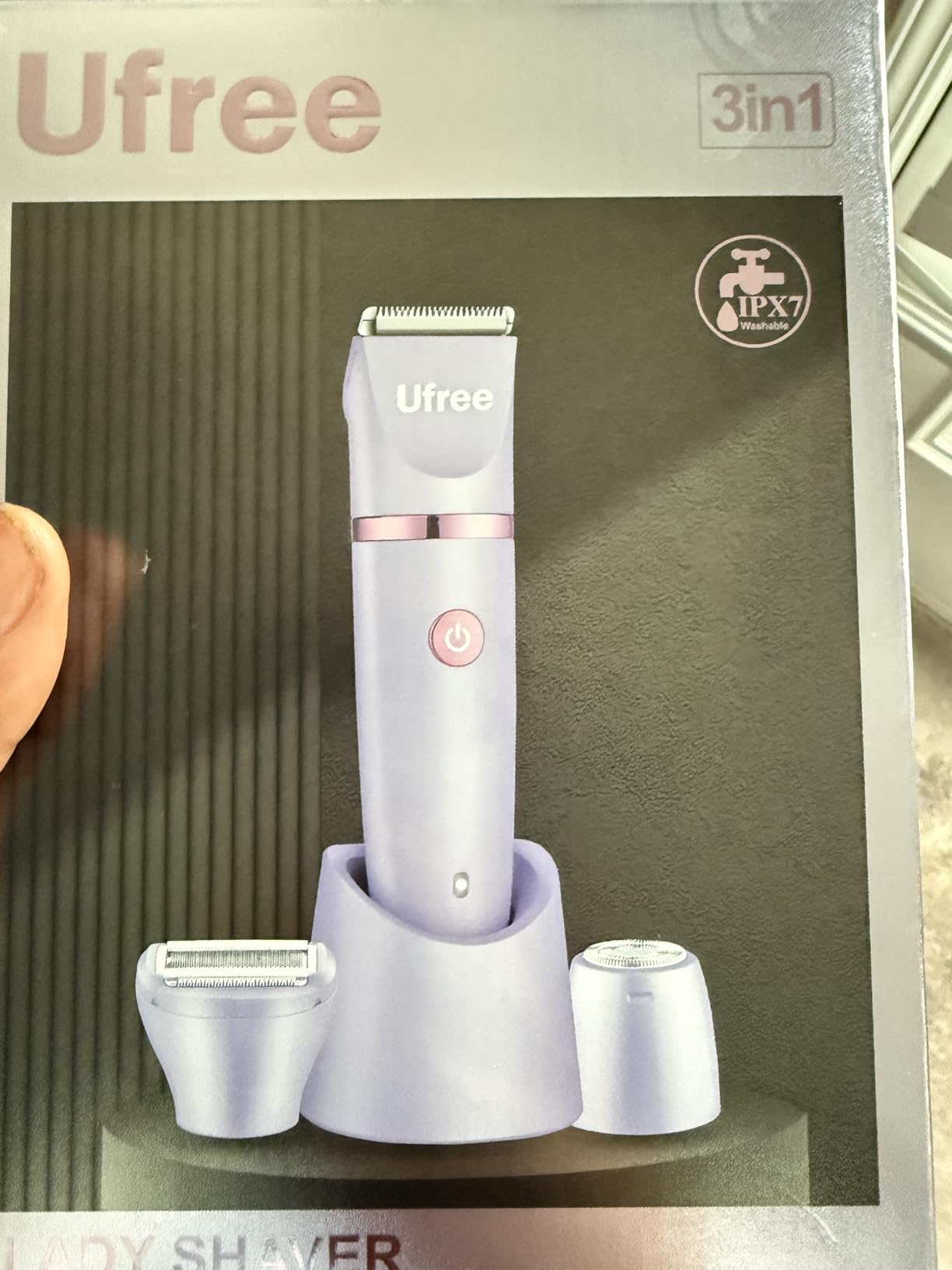 Ufree Bikini Trimmer Electric Razors for Women, Ceramic Blade Body Hair Trimmer, IPX7 Waterproof Rechargeable Lady Shaver, Personal Groomer for Legs & Pubic Hair customer photo 1