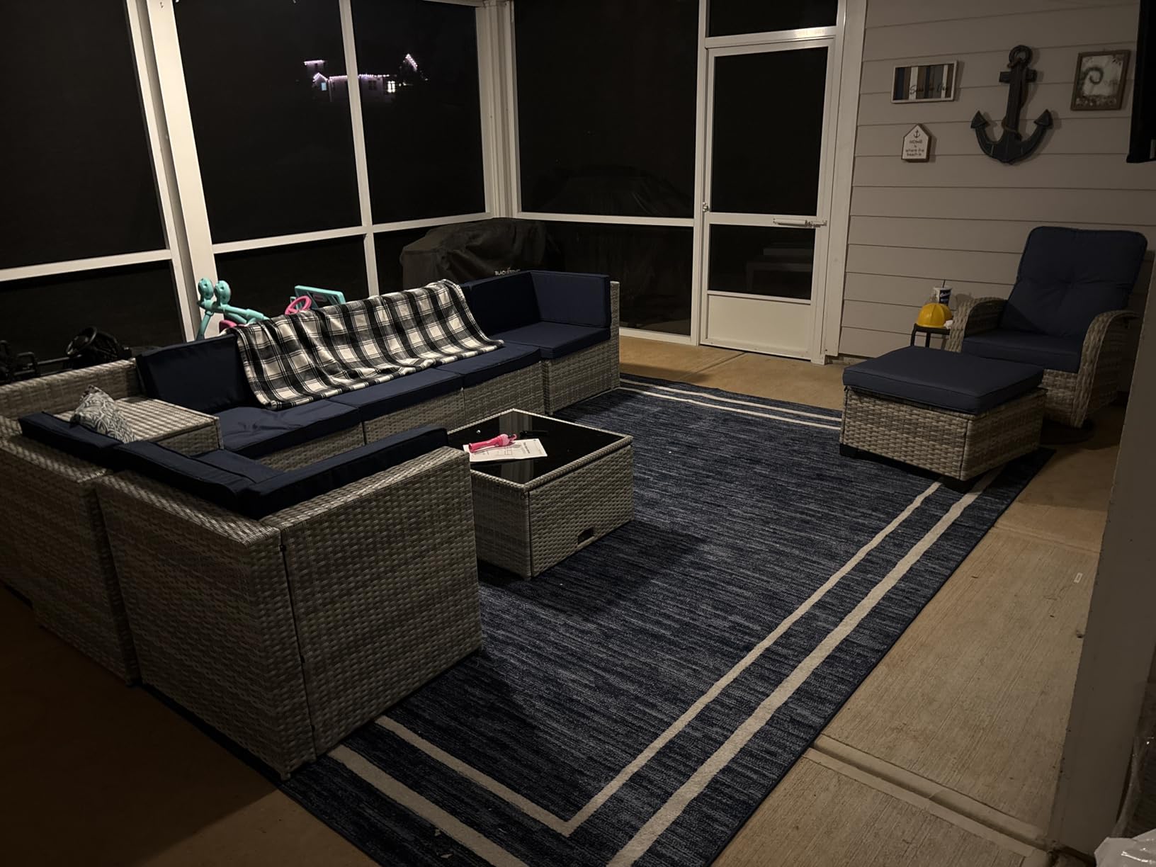 KROFEM 8 Piece Patio Furniture Set, Outdoor Modular Conversation Set customer photo 1