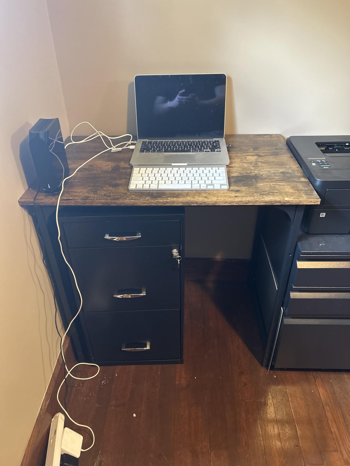 PayLessHere | 32 Inch Computer Desk | Brown | Sturdy Office Desk customer photo 1