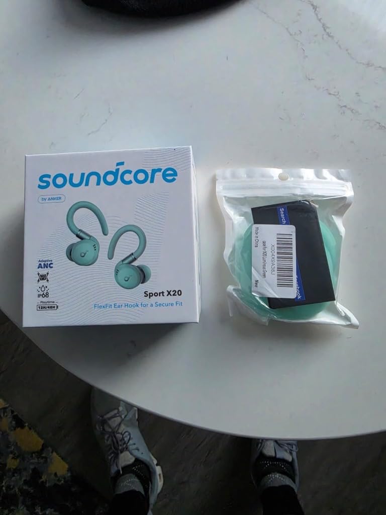 Soundcore Sport X20 by Anker Noise Cancelling Workout Earbuds, Ear Hooks customer photo 1